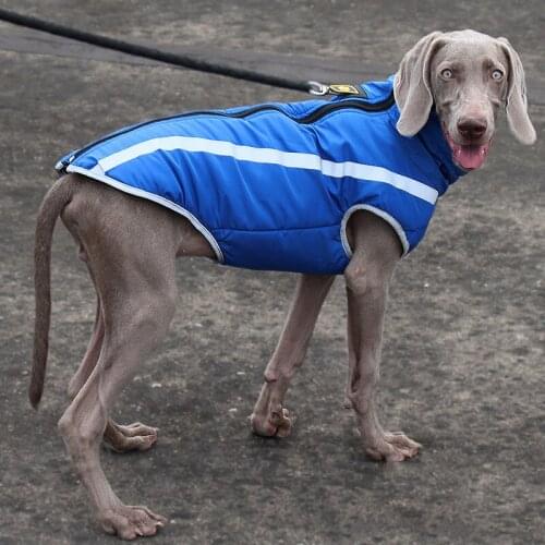 Dog Winter Clothes Thick Warm Cotton Coat Waterproof Vest For Puppy Small Medium Large Dog Reflective Design Pet Jacket Coat