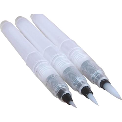 1/3Pcs Refillable Ink Color Pen Water Brush Painting Calligraphy Illustration Pen Office Stationery SDF-SHIP