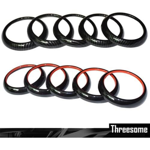 Condition Air Vent Outlet Ring Cover Trim Decoration Car Styling For Mercedes Benz A B CLA GLA Class W176 W246 W117 5pcs