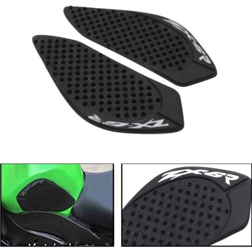 Motorcycle Gas Tank Traction Pads Fuel Tank Grips Side Stickers Knee Grips Protectors Decal for Kawasaki ZX6R ZX-6R 2009-2015