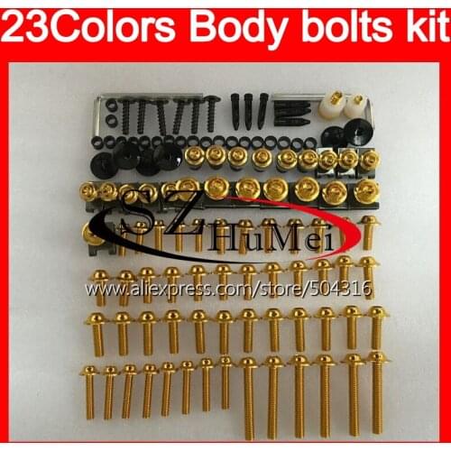 Fairing bolts full screw kit For KAWASAKI NINJA ZX10R 06 07 ZX 10R ZX 10 R 06-07 ZX-10R 2006 2007 06 Windscreen bolt screws Nuts