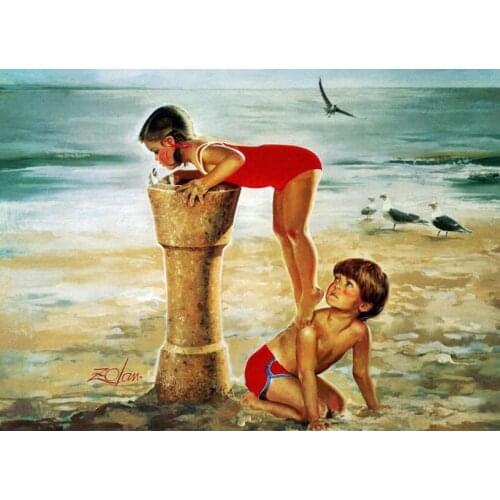 Golden childhood The wooden puzzle 1000 pieces ersion jigsaw puzzle white card adult childrens educational toys