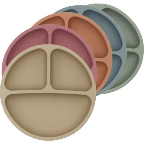 Childrens Dishes Baby Silicone Sucker Bowl Baby Smile Face Plate Tableware Set Smile Face Baby Tableware Set Kids Plate