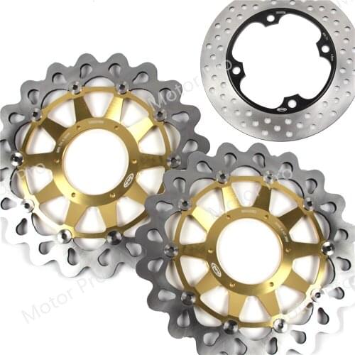 For Honda CBR1000RR SP 2000 2001 2002 2003 2004 Front Rear Brake Disc Disk Rotor Kit Motorcycle CBR 1000 RR CBR1000 1000RR GOLD
