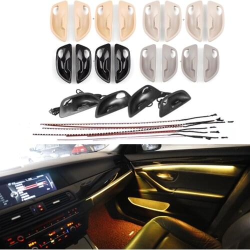 2-color Blue Orange Lamp Car neon interior door ambient light decorative lighting for BMW 5 series F10 F11 F18 2010-2017