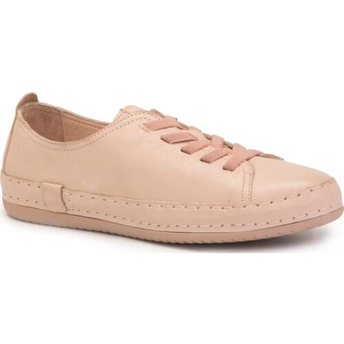 Gedikpasalı Frf 12906 Pink 2021 Summer Season Women 'S Elevator Shoes Real Cow Leather Rubber Tied Sneakers Breathable Casual Comfortable