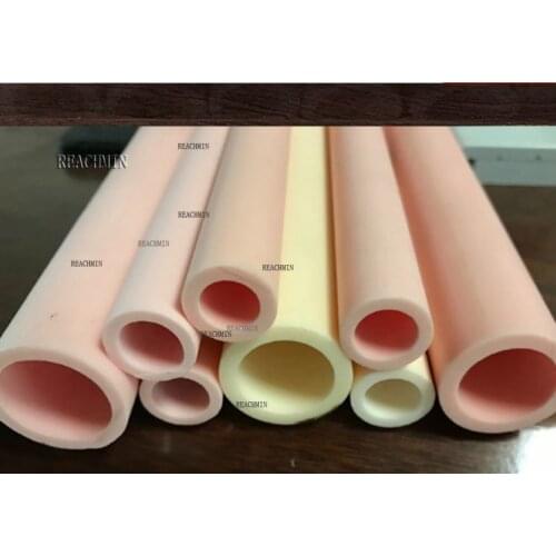 3x6 5x8 5x10 6x10 Ceramic tube earthenware pipe stoneware pipe alundum tube high temperature thermocouple protect porcelain tube