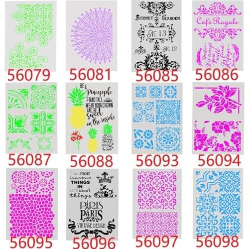Creative Plastic Layering Stencils for DIY Scrapbooking/photo album Decorative Embossing DIY Paper Cards Crafts