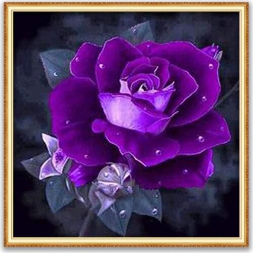 Flower DIY Cross Stitch Embroidery 11CT Kits Craft Needlework Set Printed Canvas Cotton Thread Home Decoration New Design Room