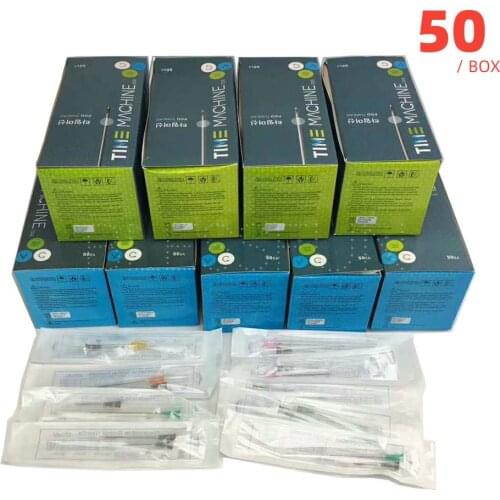 Korea Blunt Needle Sterile Beauty Needle Tips Plain Ends Notched Endo Needle Tip Syringe Fill 21G/22G/23G/25G/27G/30G with Scale