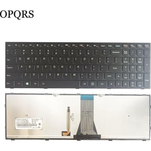100% New US keyboard For Lenovo B70-80 B71-80 B51-80 black backlit keyboard black box