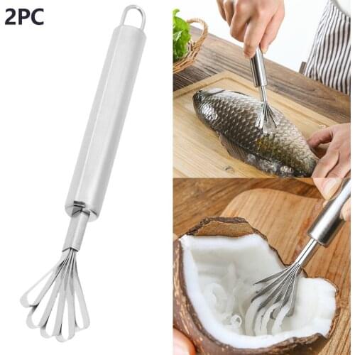 Stainless Steel Fruit Fish Skin Scale Peeler Coconut Shaver Kitchen Accessories