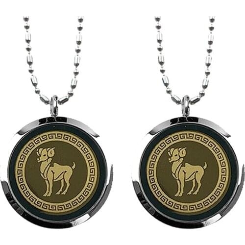 Aries Anti EMF Radiation Men Pendant with Negative Ions Statement Quantum Necklace Charm Jewelry for Women