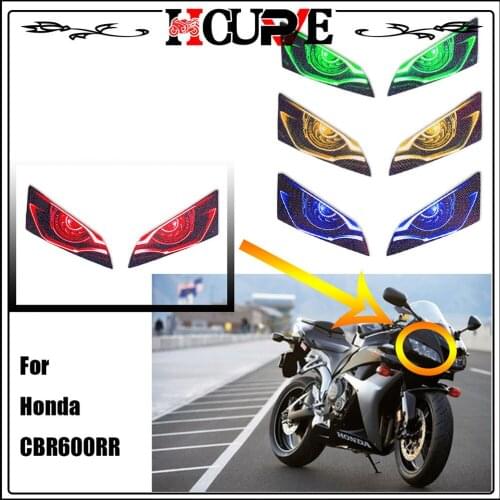 For HONDA CBR600RR F5 CBR 600RR CBR600 RR 2003 2004 2005 2006 Motorcycle 3D Front Fairing Headlight Sticker Guard