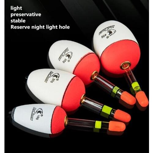 EVA Egg Float Luminous Marine Fishing Bobber Tackle Accessories Floating Apo Fish Big Belly Drift Peche Buoy Foam Beads Dobber
