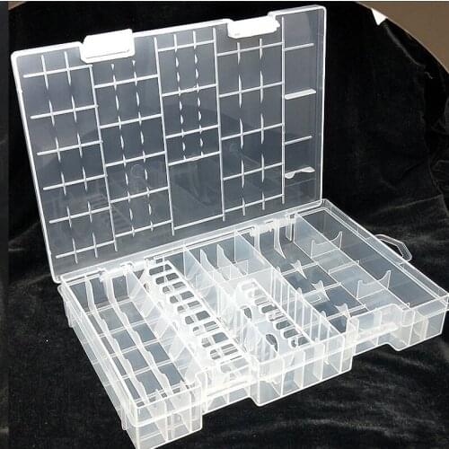 Battery Storage Box Battery Case Holder Container for AAA/AA/C/D/9V Battery Organizer Transparent Plastic Battery Holder Box