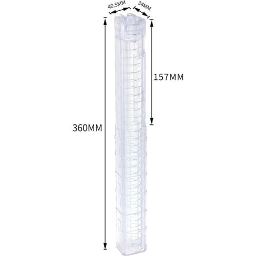 Worker Mod 15-darts Ammo Magazine Holder Clip ABS Transparent for Nerf Rival Apollo XV700 Toy