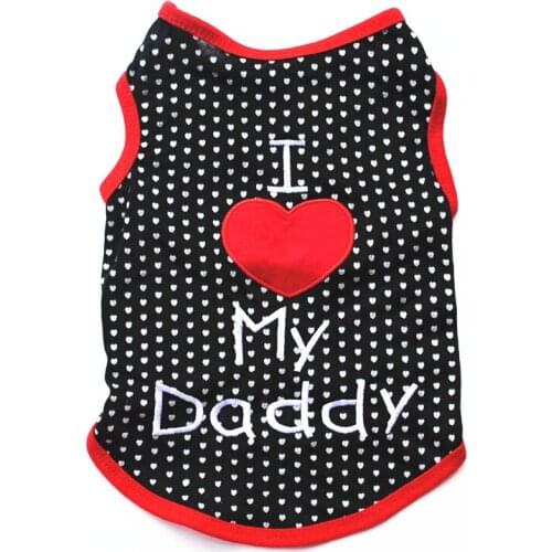 Dog Shirt Summer Clothes for Pet Puppy Tee Shirts Dogs Costumes Cat Tank Top Vest Fashion Small Dog Vest Pet Costume