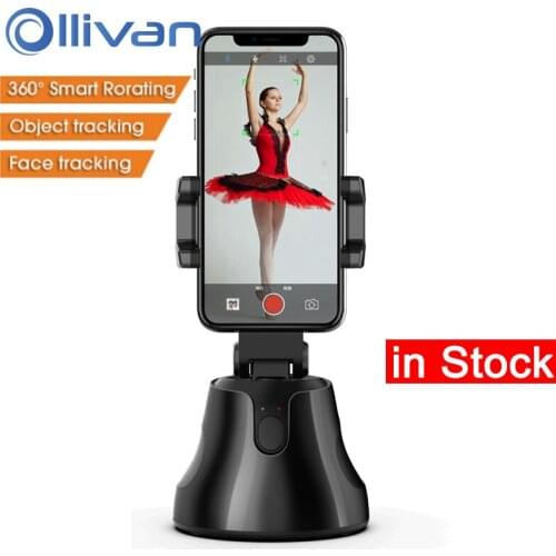 Auto Smart Shooting Selfie Stick 360° Rotation Face tracking Selfie Stick Tripod All-in-one Object Tracking Holder Phone Holder