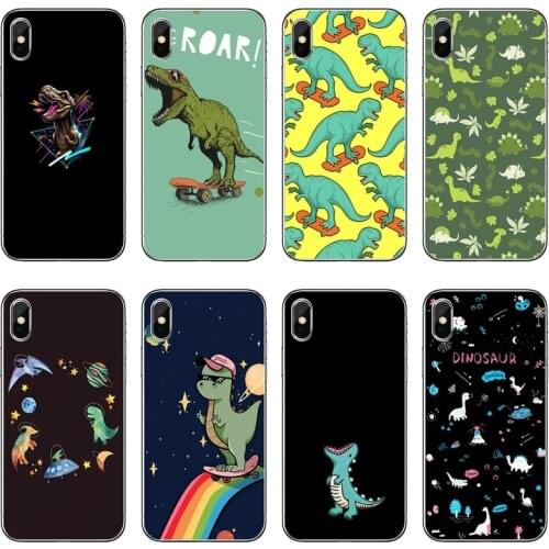 Cartoon Cute Dinosaur Silicone Phone Case For Samsung Galaxy A71 A70 A60 A51 A50 A41 A40 A31 A30 A20E A21S A12 A10 A7 A5 A3