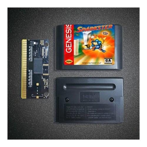 Sparkster- 16 Bit MD Game Card for Sega Megadrive Genesis Video Game Console Cartridge