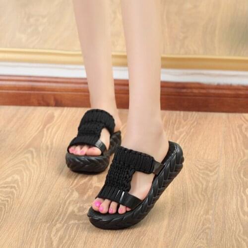 Women sandals summer flat pearl sandals flip flops rome shoes string bead slippers mujer gladiator sandalias sapatos femininos