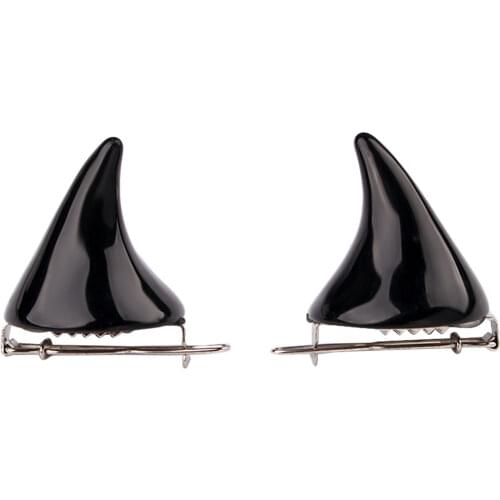 1 Pair Small Demon OX Gothic Party Cosplay Costume Pin Hairpins Costume Horn Halloween Hair Accessories Clip