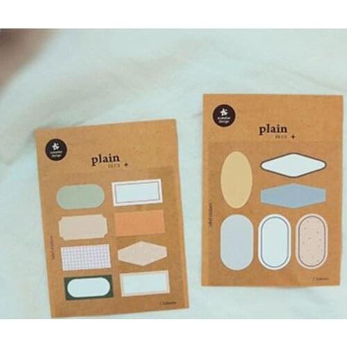 2sheets Korea Suatelier Scrapbooking Label Paper Book Sticker Funny Sticky Notes Stationery DIY Craft Decoration File Supplies