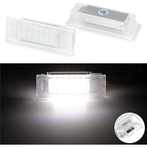 2Pcs Car License Plate Lights For BMW 2 Series 3 Series F20 F21 F30 F31 F32 F34 F10 F15 F26 E84 Car Welcome Light Door Light