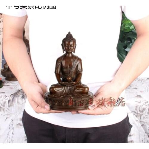 21CM # 2020 bless family Safety Health luck Talisman #office home shop efficacious Protection Tibetan Buddhism Buddha statue