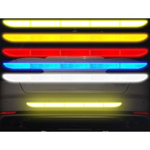 5pcs Car Reflective Sticker auto trunk decorative bright warning sticker Safety Tape Reflective Tape Reflex Exterior Warning