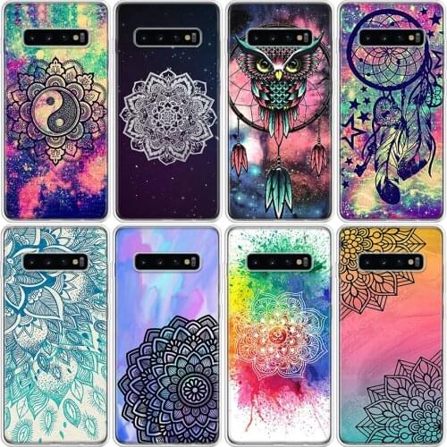 Retro Mandala Flower Cover Phone Case For Samsung Galaxy A51 A71 A50 A70 A90 A10S A20S A20E A21 A30 A40 A41 A01 M30S A6 A7 A8 A9