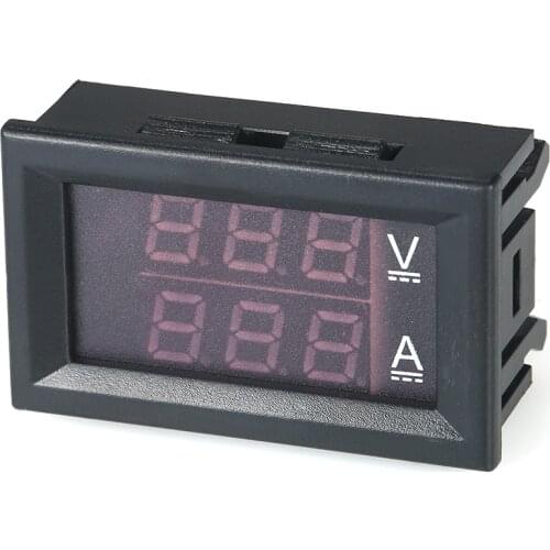 DC0~100V 10A Digital Voltmeter Ammeter Red/Blue Dual Color Display Voltage indicator current Ampere Meter Volt Amp Gauge Panel