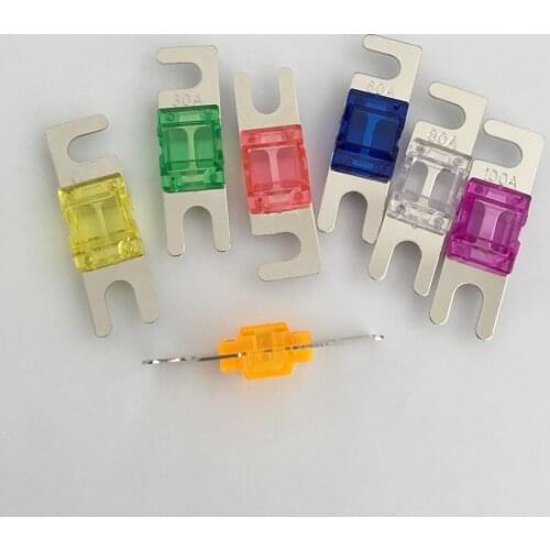 5PCS/Lot Car Audio Fuse Holder Auto Blade AFS Fuse MINI ANL Fuse 20A 30A 40A 50A 60A 80A 100A