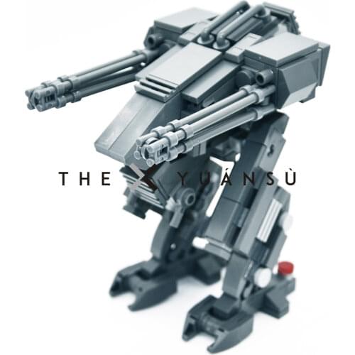 DIY MOC Original Mech Piece Assembly Sci-fi Building Block M2 Bradley Infantry Fighting Vehicle Model Toys for Children Gifts