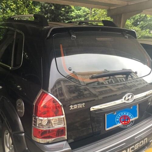 For Hyundai Tucson Spoiler 2005-2012 ABS Plastic Unpainted Color Rear Trunk Boot Wing Rear Roof Spoiler Car Accessories