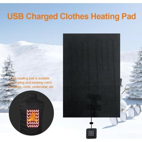 Electric Heating Pad Clothes Heating Pad Electric with 3 Temperature Thermal Warm Heating Vest Pads for Outdoor Winter Camping