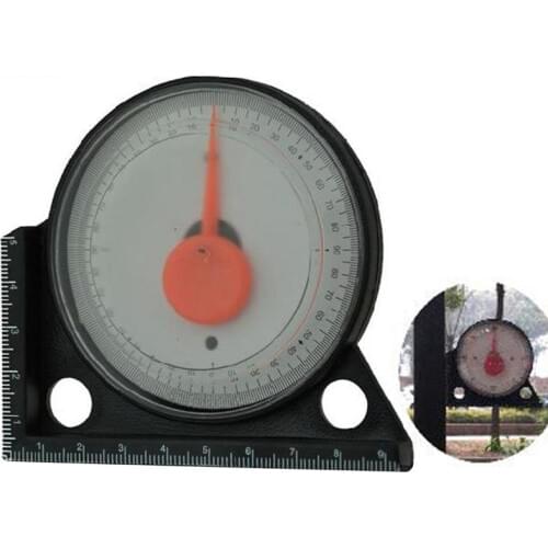 Horizontal Angle Gauge Pointer Angle Gauge Inclinometer Goniometer With Black Magnetic Base