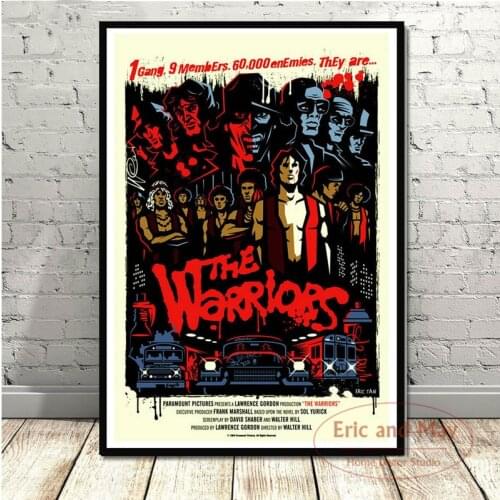 THE WARRIORS Movie Classic Movie Art Poster Canvas Painting Wall Picture Home Decor Posters and Prints