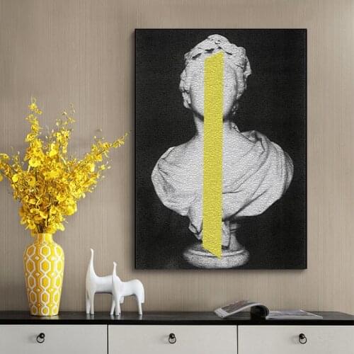 Classic Sculpture Wall Art Abstract Canvas Painting Wall Art Pictures for Living Room Home Decoration Posters and Prints