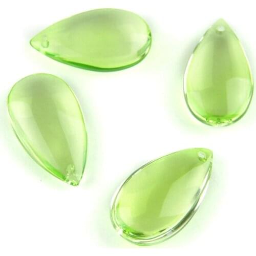 Classic Crystal Water Drop 38mm/50mm Light Green For Earrings And Chokers Necklaces And Lighting Pendant For Chandeliers
