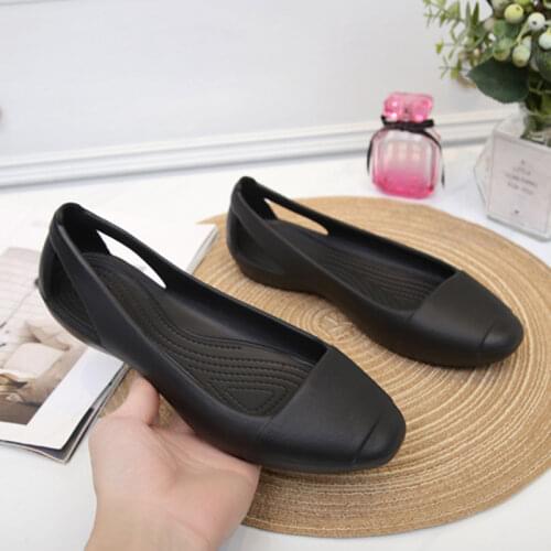 Summer Women Plastic Sandals Flats Shoes For Women Girls Ladies Mule Clogs Slippers Slip On Footwear