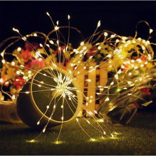 Copper Wire Lights Fairy String Fairy String Light Fairy Light Xmas Decor Landscape Lamp Yard Bouquet Shape Wedding