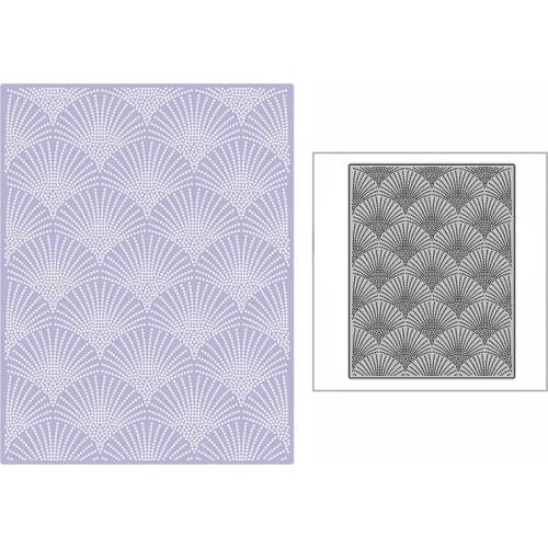 New Dotted Arched Sector Background Plate 2021 Metal Cutting Dies for DIY Scrapbooking and Card Making Embossing Craft No Stamps