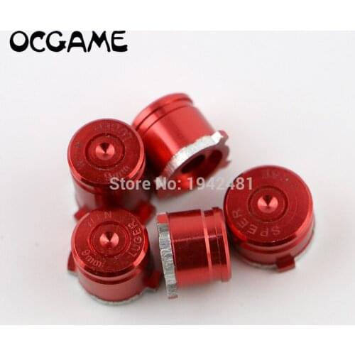 OCGAME 8sets/lot multi-color Metal ABXY bullet buttons + guide button for xbox one controller repair parts
