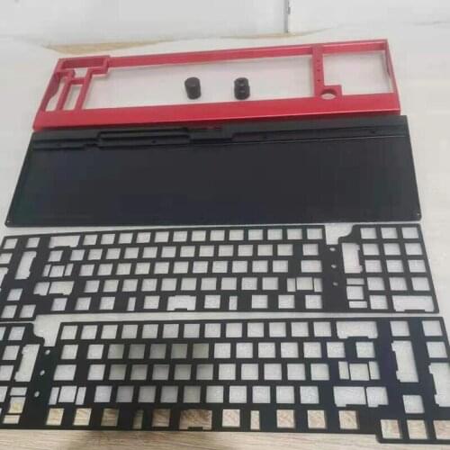 Custom Brass Aluminum Mechanical Keyboard Seat 40% 75% 65% GH60 GK61 GK64 108/104/87keys Case and Weight Plate CNC Machining