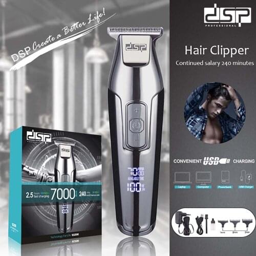 Profession Hair Clipper Beard Trimmer for Men Electric Mens Shaver LCD 0mm Hair Cutting Trimmer Machine Chargeable Razor 2021