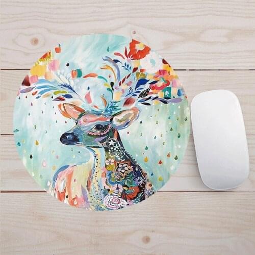 Anti-Slip Durable Rubber Computer Mouse Pad Game Tablet Round Mousepad Mause Mice Mat 20x20cm Gamer Mouse Mat