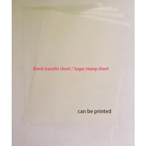 25pcs/lot Blank Transfer Paper Sheet FDA diy Printable Suger Stamp Sheet Edible Printed Cake Decorating Tools cake decoration