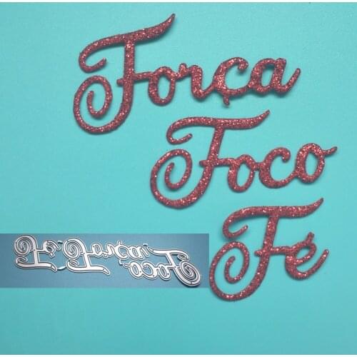 Metal cutting template frame with Portuguese words for scrapbook, photo album decoration, handmade paper card carving, 3, new